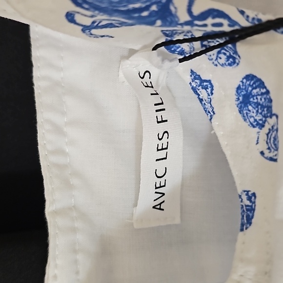 " wall paper dress " nautical,  ocean, mermaid, beach, aquatic. - Picture 5 of 7